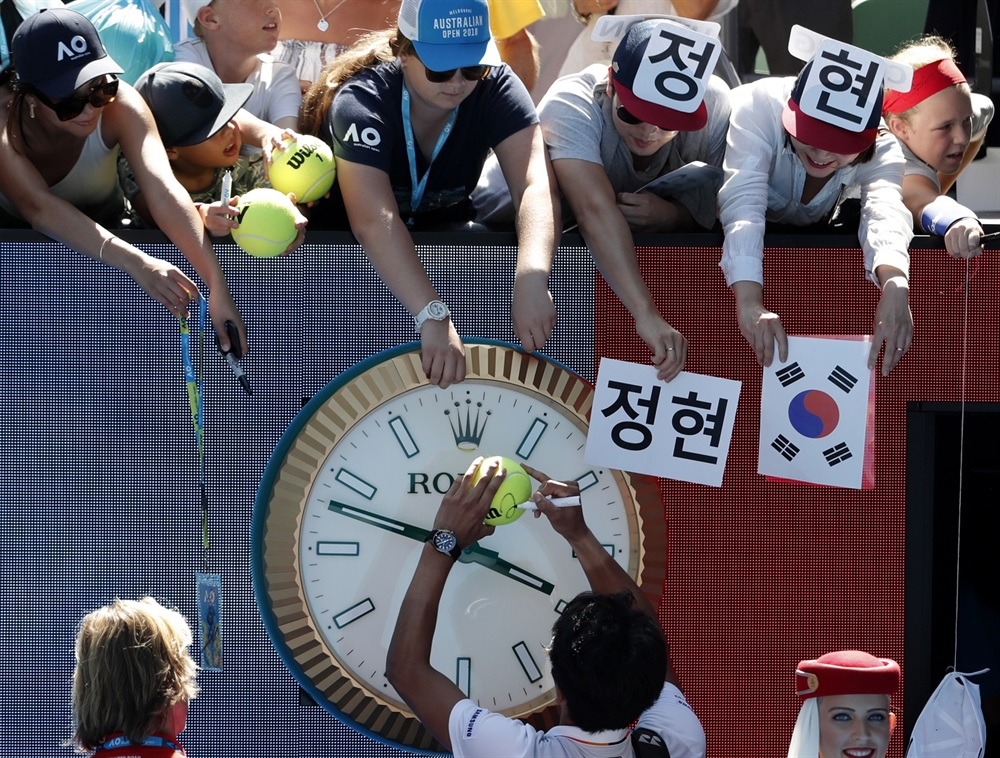한국최초 호주오픈 4강 정현, 우승 향해 '한발짝'