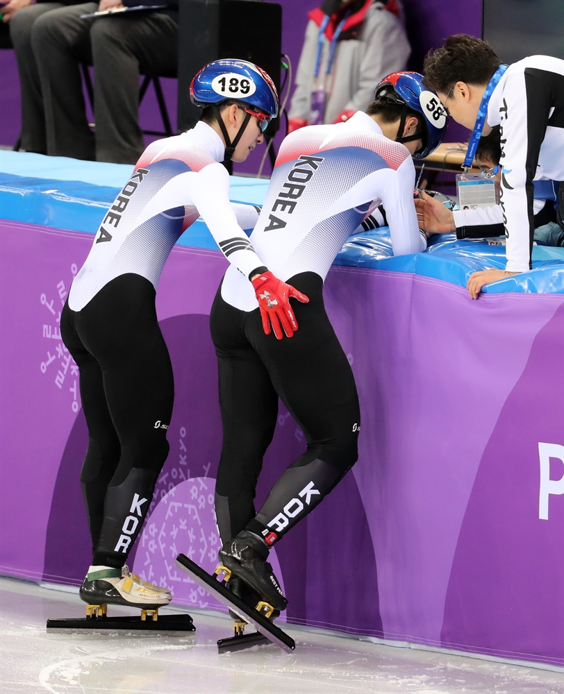 쇼트트랙 男 1500m 금메달 임효준…아쉬운 황대헌